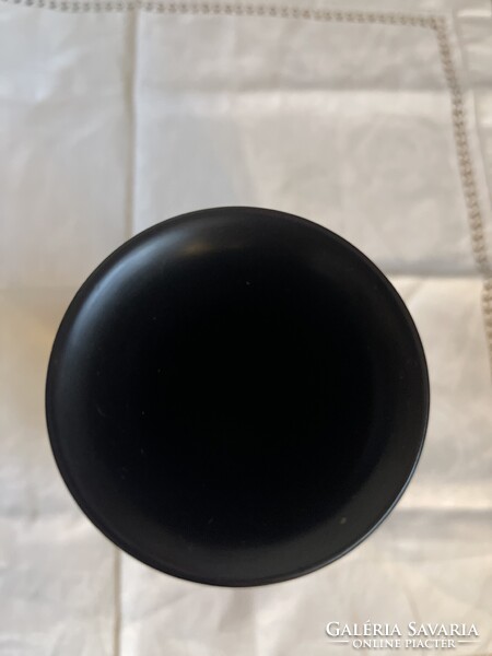 Nagyonszép Kinai kézzel festett  lakk fa váza, nagy.