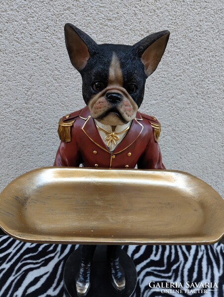 Francia bulldog szobor