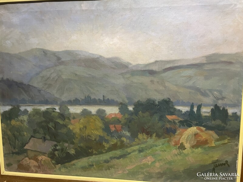 Jámbor Lajos (1884’Nagyvárad-1954’New York)-Dunakanyar..60x80cm