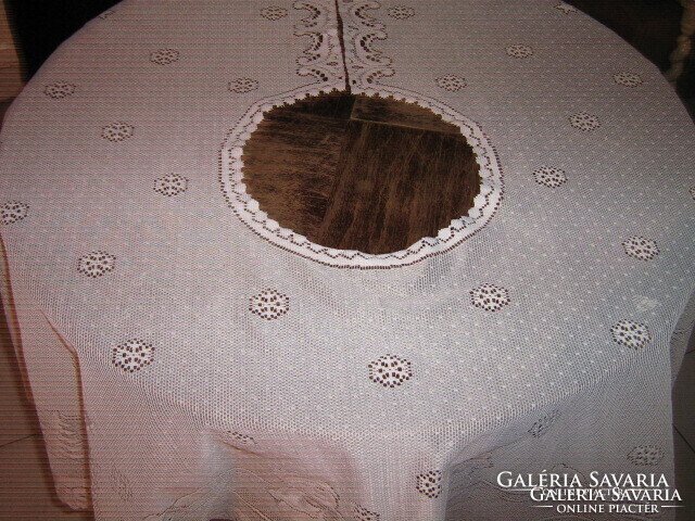 Aranyos karácsonyfa talp takaró csipke terítő