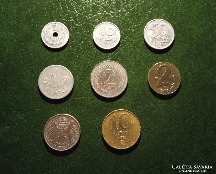 Magyar Népköztársaság forgalmi pénzérmék 9 féle 32 db együtt és külön