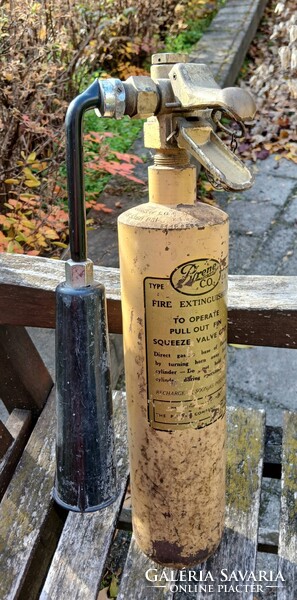 RITKA! PYRENE ANGOL FALI TŰZOLTÓ KÉSZÜLÉK, 1950-es (?) évek, régi retro vintage.