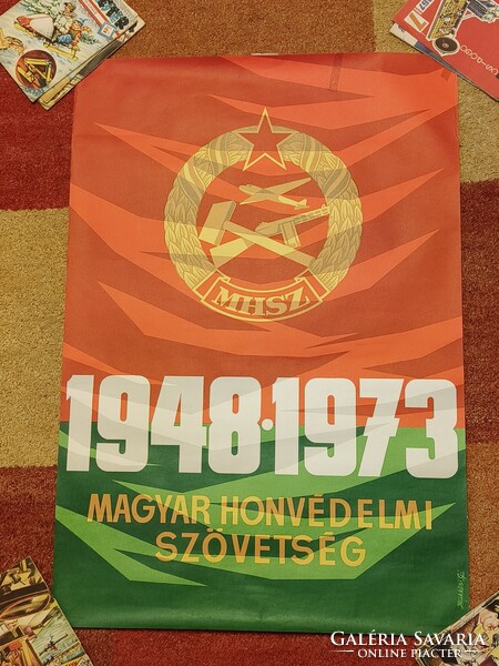 MHSZ propaganda plakát 1973