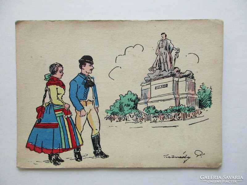 1930 körül. A vidék népviselete-Nagybecskerek (35) olvashatatlan szignóval