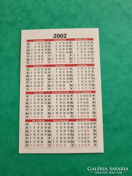 EURO-GAS FULL SERVICE Kereskedelmi és Szolgáltató Bt. 2002. évi kártyanaptár