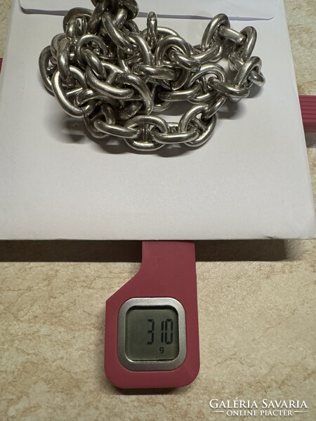 Egyedi ezüst nyaklánc,horgonylánc mintázattal