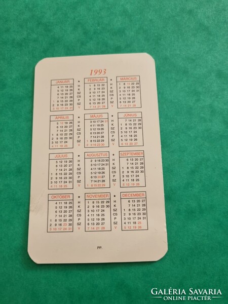 MAGYAR SZAKSZERVEZETEK ORSZÁGOS SZÖVETSÉGE - MSZOSZ 1993. évi kártyanaptár