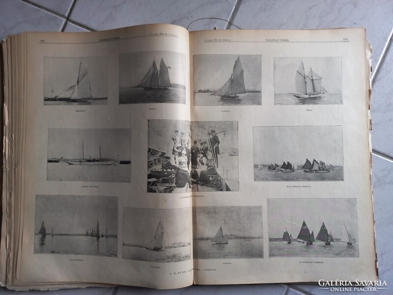 Antik Vasárnapi Újság 2-26.sz. kötésben 1896 - Milleniumi kiállítás-Yacht-raj, Ferencz Ferdinánd stb