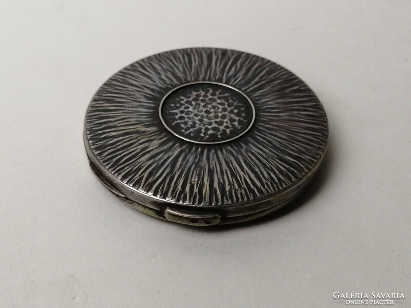 ART DECO EZÜST PÚDERES DOBOZ