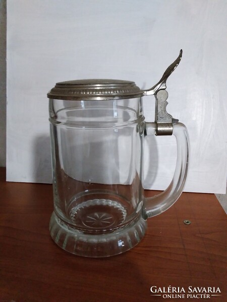 German beer mug with lid.