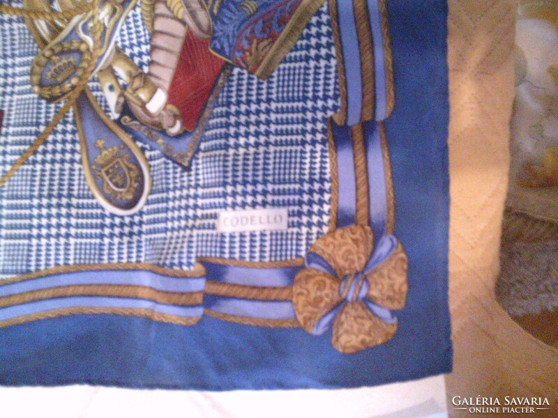 Vintage Codello valódi silk selyemkendő