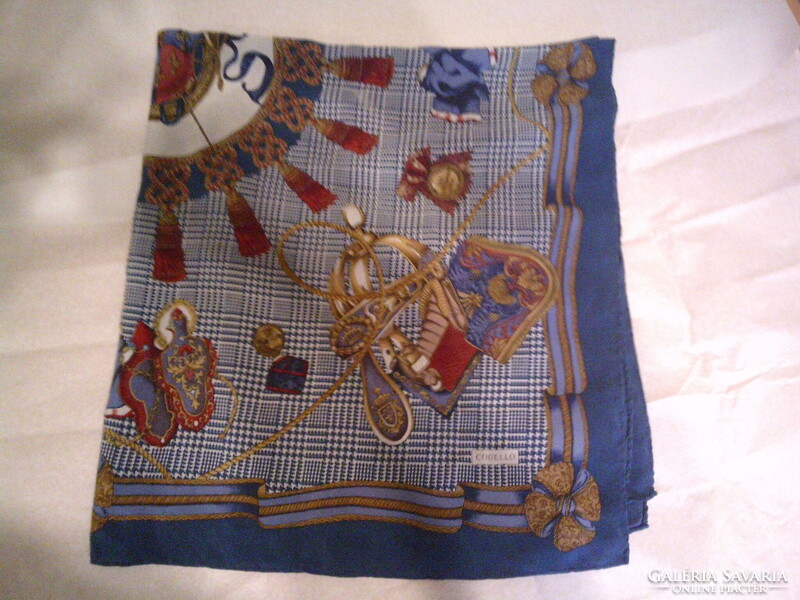 Vintage Codello valódi silk selyemkendő