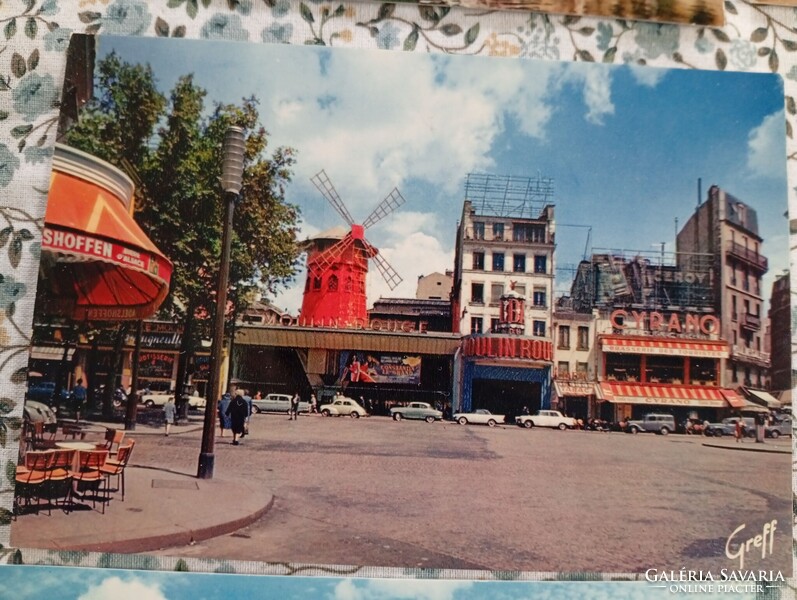 Francia képeslapok, gyűjtemény, retró 1972, postatiszta, 41 db