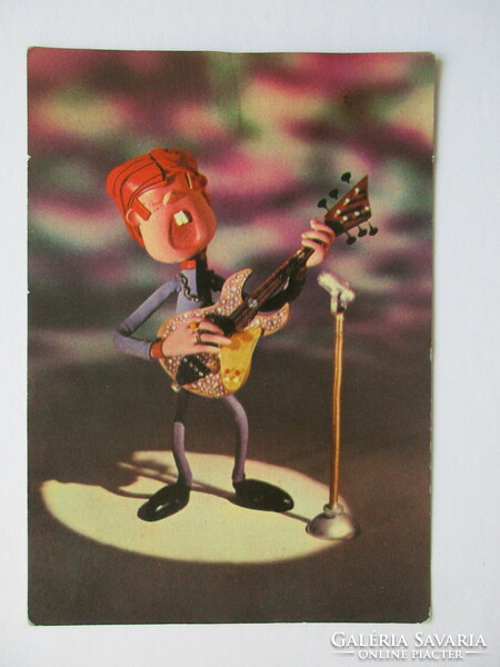 1965. Bábos  képeslap (77) Bábterv: Foky Ottó