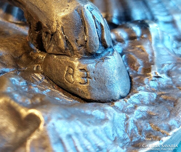 Babusa János: A bitang szkíta — egyedi bronzszobor, 24 cm