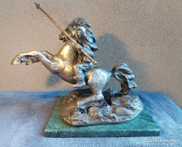 Babusa János: A bitang szkíta — egyedi bronzszobor, 24 cm