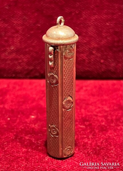 Art Deco ezüst rúzstartó 900/1000, háromszög 3 jellel, 1920-1940 közötti