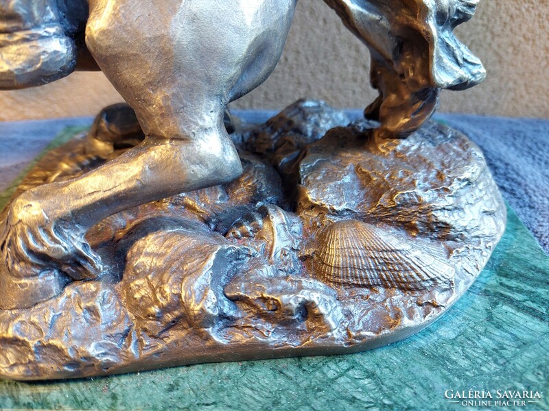 Babusa János: A bitang szkíta — egyedi bronzszobor, 24 cm