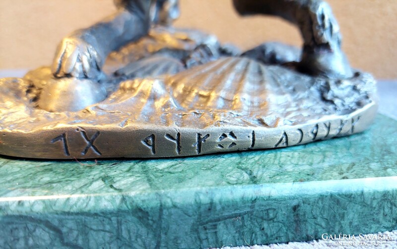 Babusa János: A bitang szkíta — egyedi bronzszobor, 24 cm