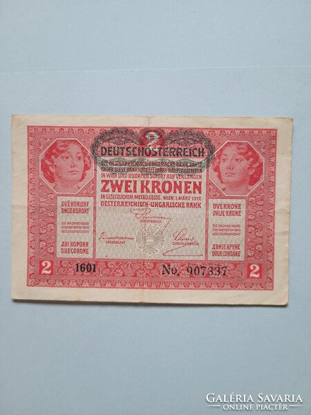 HASZNÁLT 2 /KÉT/ KORONA-1917