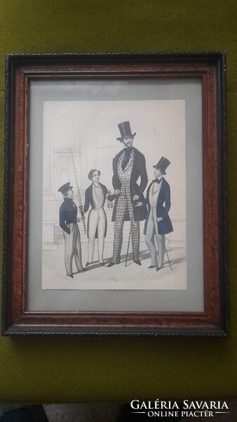 1860 ban készült divatkép 1