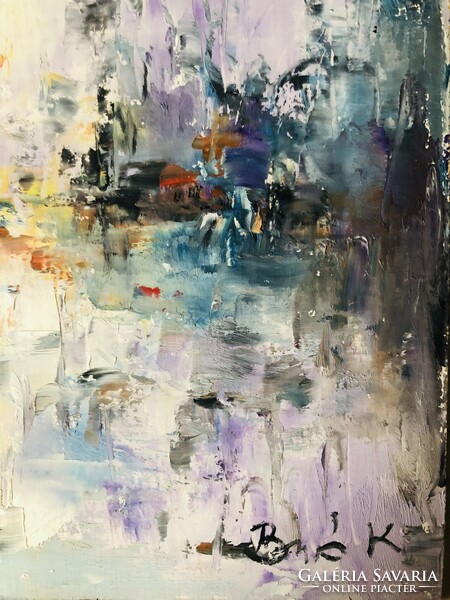 Alkony a tengeren. olaj,farost art by Konrad Biro .