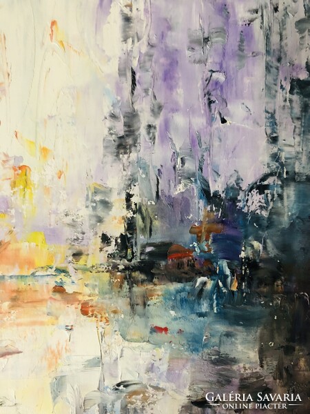 Alkony a tengeren. olaj,farost art by Konrad Biro .