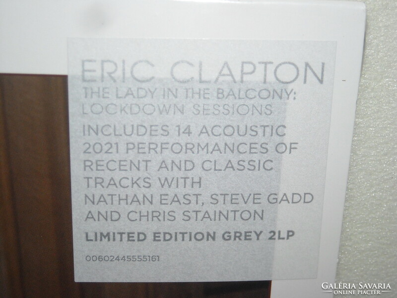 ERIC CLAPTON THE LADY IN THE BALCONY : LOCKDOWN SESSIONS Vinyl LP ÚJ gyári bontatlan -DUPLA-