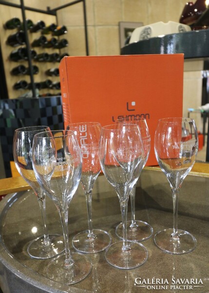 TAITTINGER Champagne 16 cl-es kristályüveg kóstoló pohár készlet (6 db)