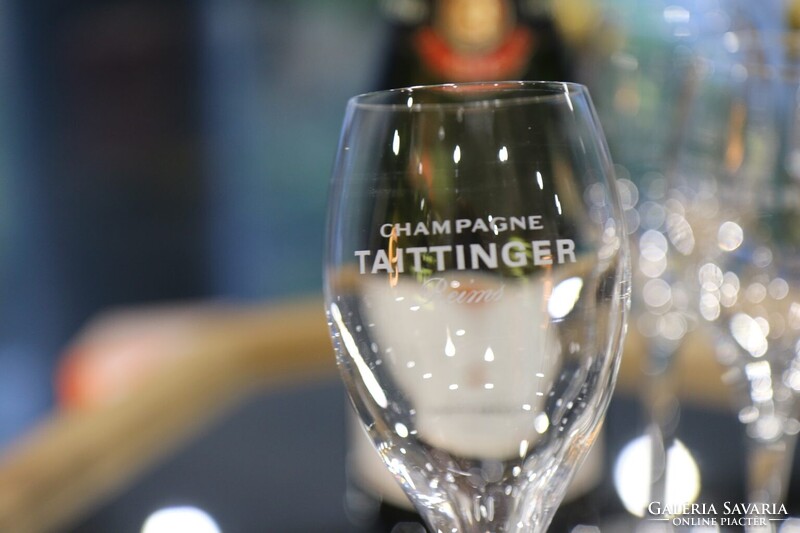TAITTINGER Champagne 16 cl-es kristályüveg kóstoló pohár készlet (6 db)