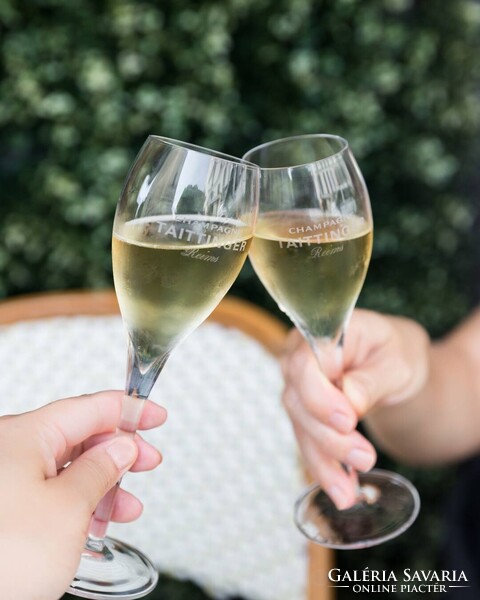 TAITTINGER Champagne 16 cl-es kristályüveg kóstoló pohár készlet (6 db)