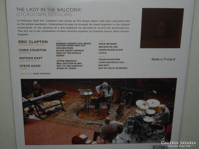 ERIC CLAPTON THE LADY IN THE BALCONY : LOCKDOWN SESSIONS Vinyl LP ÚJ gyári bontatlan -DUPLA-