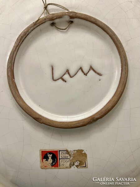 Krajtsovits Margit falitányér 32cm átmérőjű