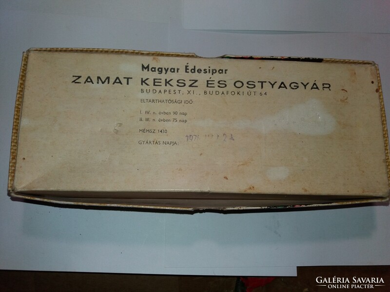 1976. JUBILEUM vegyes linzer, doboza -Zamat Keksz és Ostyagyár - képek szerint KIVÁLÓ ÁRUK FÓRUMA