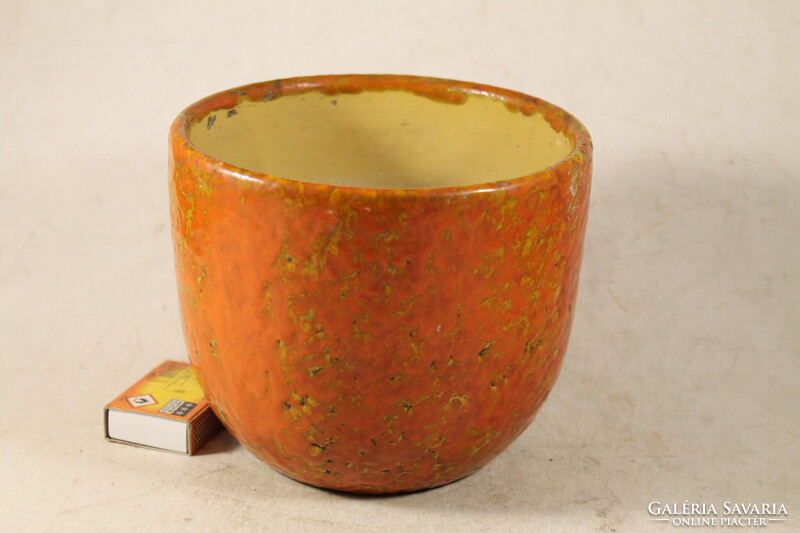 Jelzett mázas kerámia kaspó 734