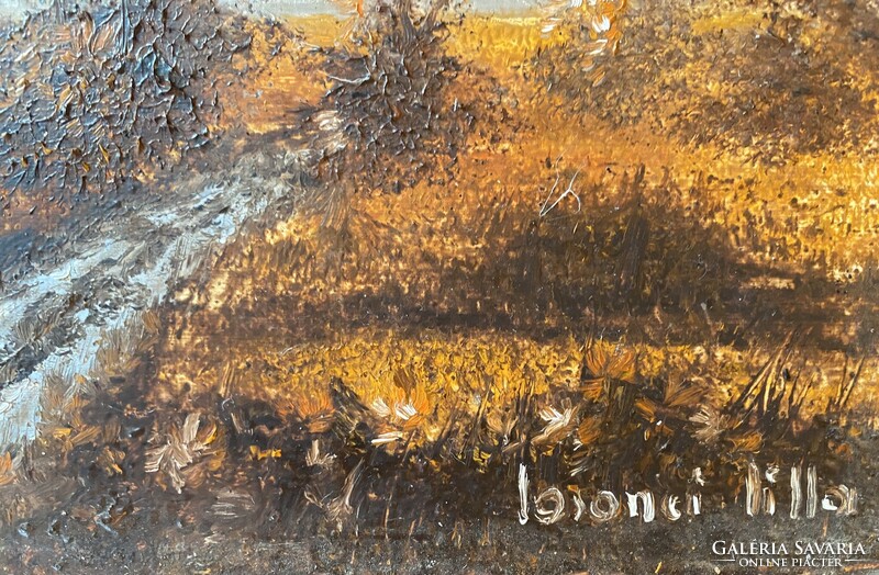 Losonci Lilla: Domboldal - kis olaj, karton