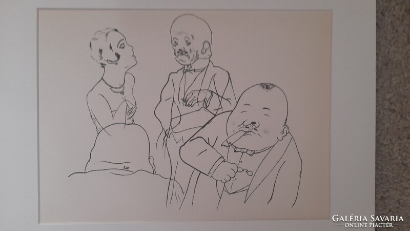 George Grósz  eredeti litográfia