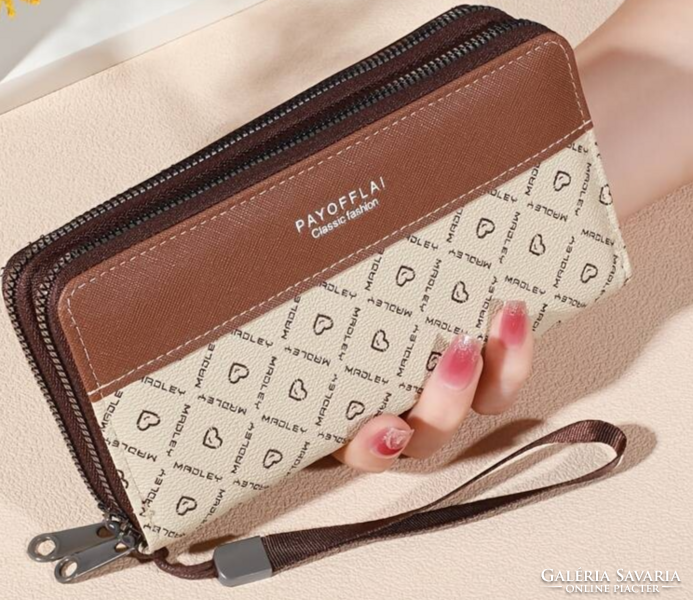 Szép Új Dupla Czippzáros Női Pénztárca