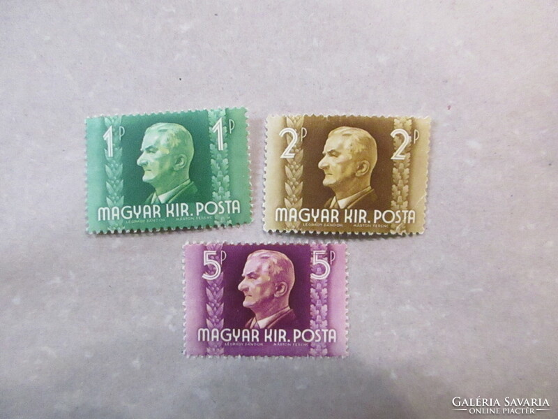 1941. Kormányzói arcképsor III.**