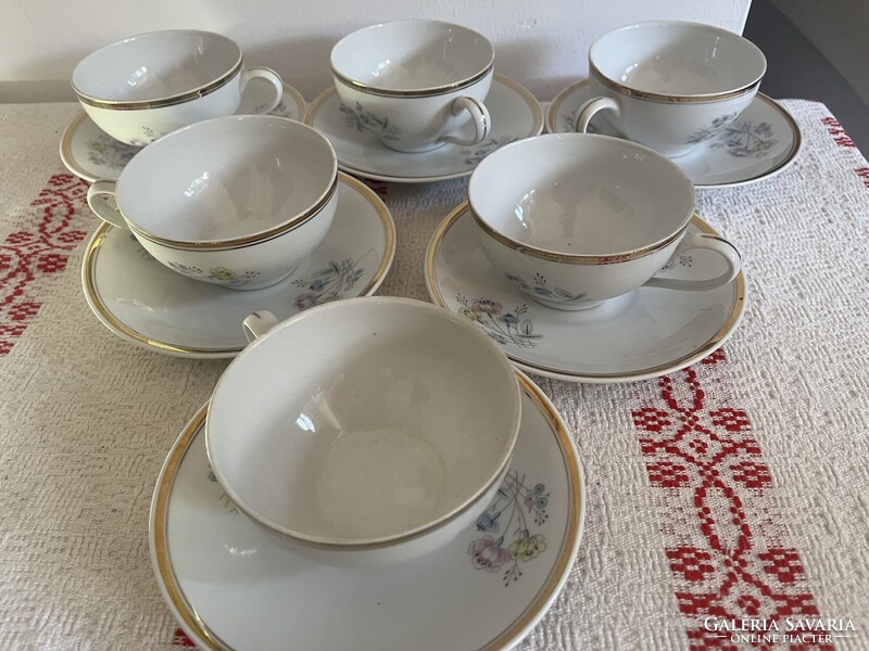 Hollóházi teás csészék 6 db