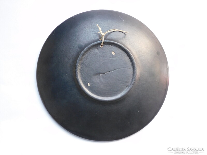 Király Károly halas kerámia falitál