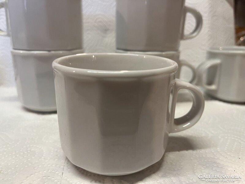 Modern fehér csésze készlet , 6 db