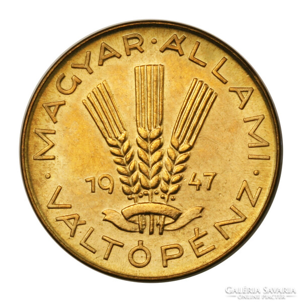 20 Fillér 1947 MÁVP ARTEX utánveret citromsárga