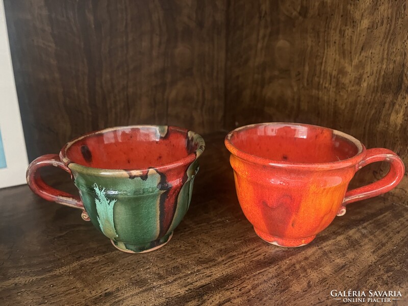 2db nagyméretű teás kerámia