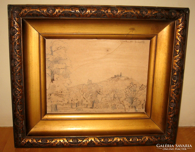 1883 TÁTIKA VÁRA HAGYATÉKI BÉLYEGZŐVEL GARANTÁLTAN EREDETI CSODÁS K.SPÁNYI BÉLA / 1852-1914 /