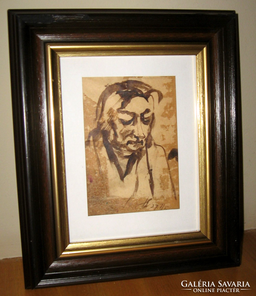 CSODÁS GARANTÁLTAN EREDETI HOLLÓ LÁSZLÓ  /1887-1976 / PORTRÉ 1937