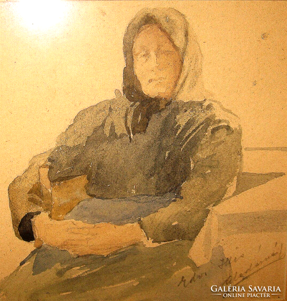 GARANTÁLTAN EREDETI EDVI-ILLÉS ALADÁRNÉ  / 1870-1958/: NAGYMAMA