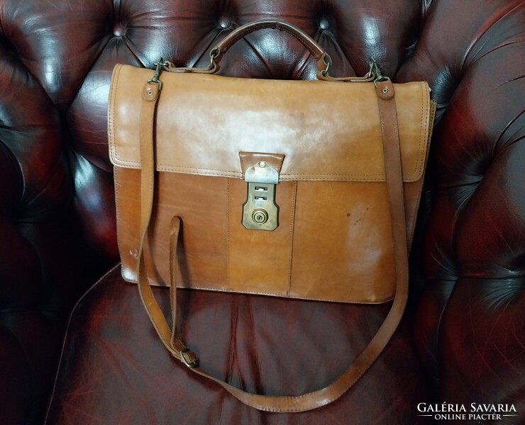 Claudio Ferrici vintage bőr aktatáska