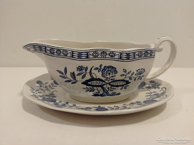 Enoch Wedgwood Blue Onion / kék hagymás Angol szószos fajansz kínáló