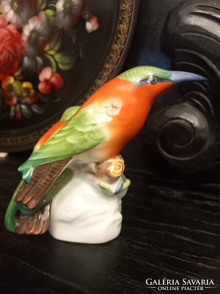 Nagyon dekoratív, szép festésű  Herendi madár pár